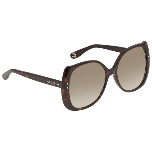 Kính Mát Gucci Brown Grey Gradient Butterfly Ladies Sunglasses GG0472S 002 56-3